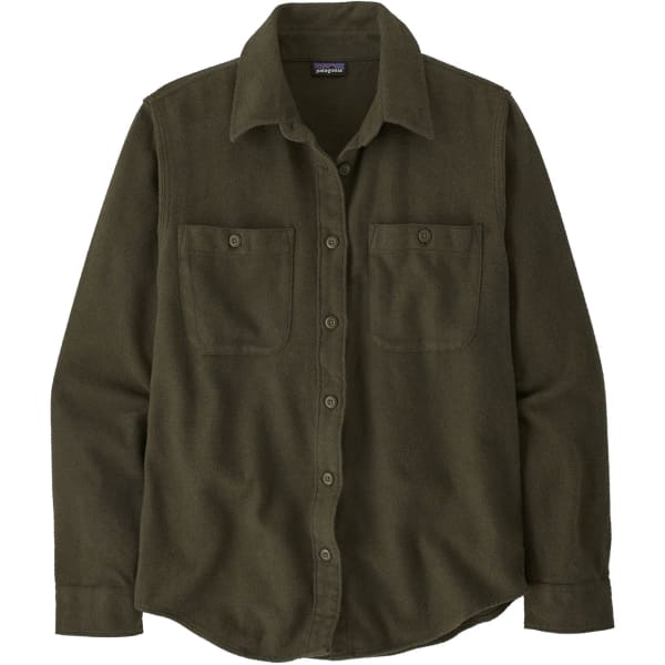 Chemise PATAGONIA W'S FJORD FLANNEL SHIRT WHOLE WEAVE: PINE NEEDLE GREEN