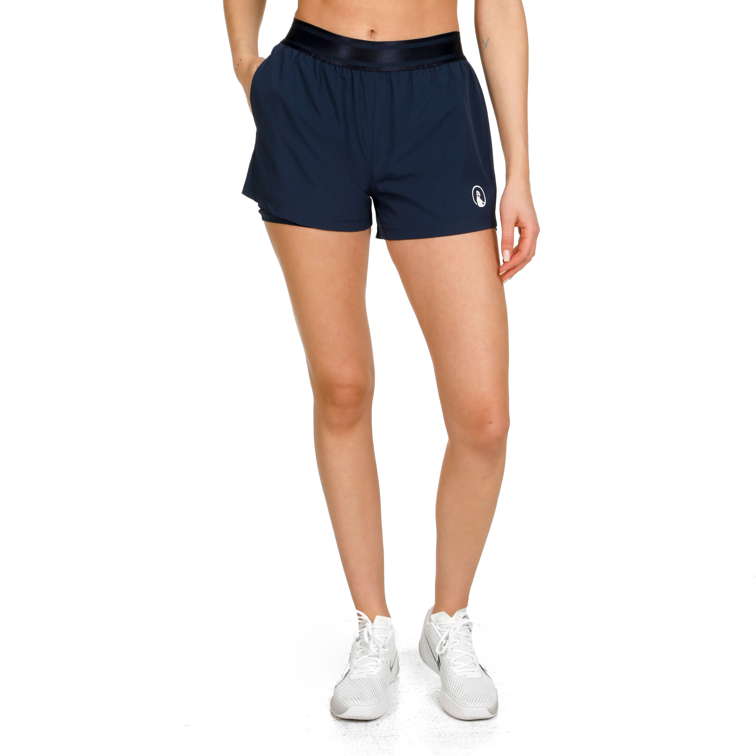 Quiet Please Point 2in1 Shorts Femmes - Bleu Foncé