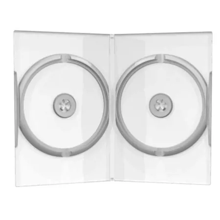 MediaRange DVD CD Hüllen 2fach double 14mm transparent, 25 Stück