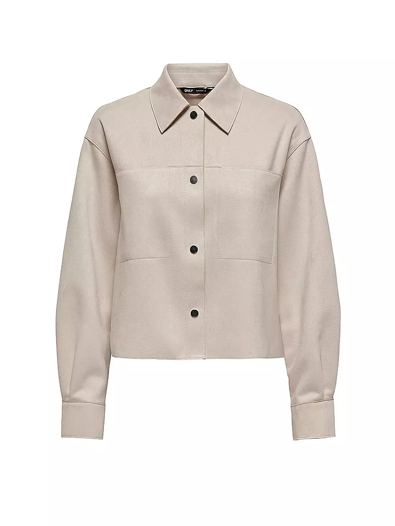 ONLY Jacke in Lederoptik ONLJOLINE beige