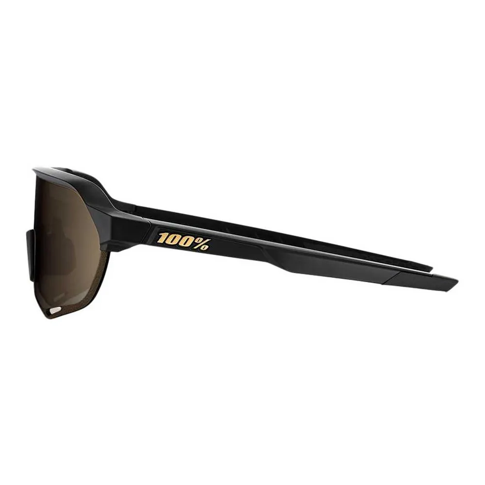 100 percent S2 - Lunettes de soleil matte black/soft gold mirror