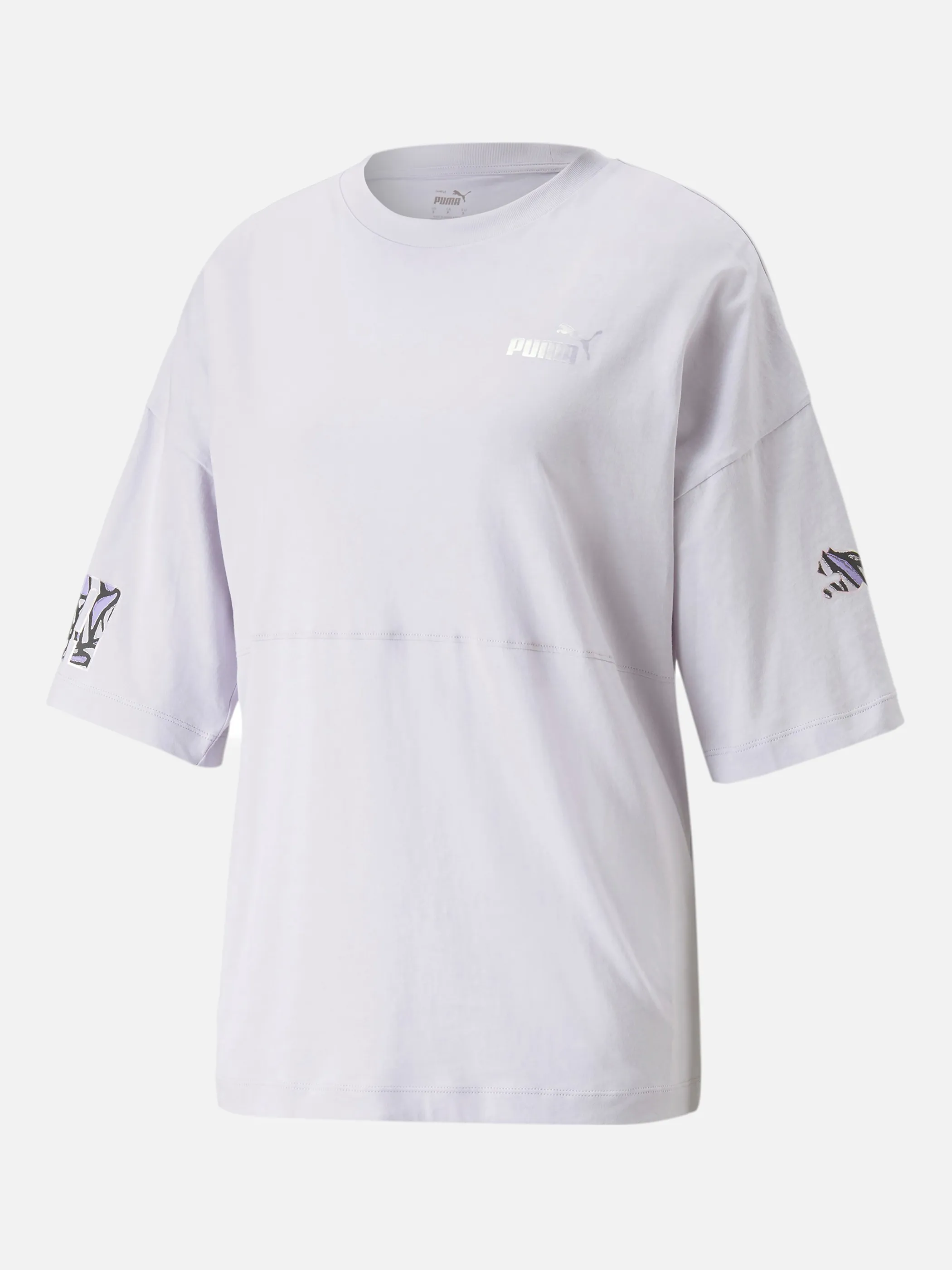 Damen Sportshirt mit buntem Logoprint
