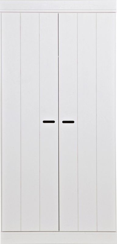 Connect - 2 Drs - Strokendeur Wit - Massief Grenenhout - Praktisch Interieur