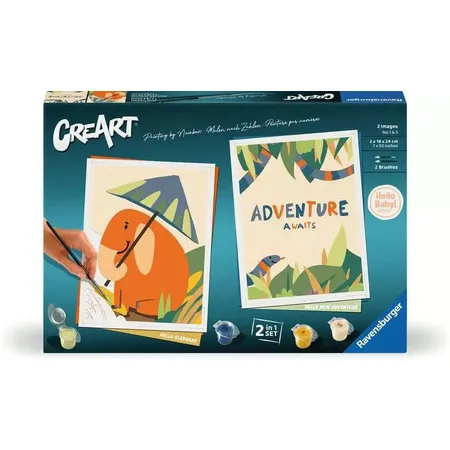 Ravensburger CreArt Malen nach Zahlen - Hallo Baby Safari Set