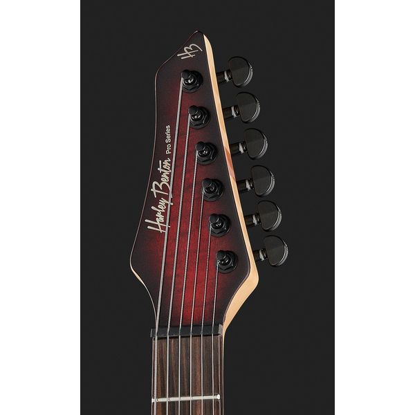 Harley Benton Amarok-6 BKRD Quilted Burst
