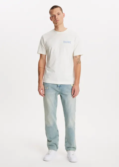 T-shirt met print tidal wave off-white (WIT.O)