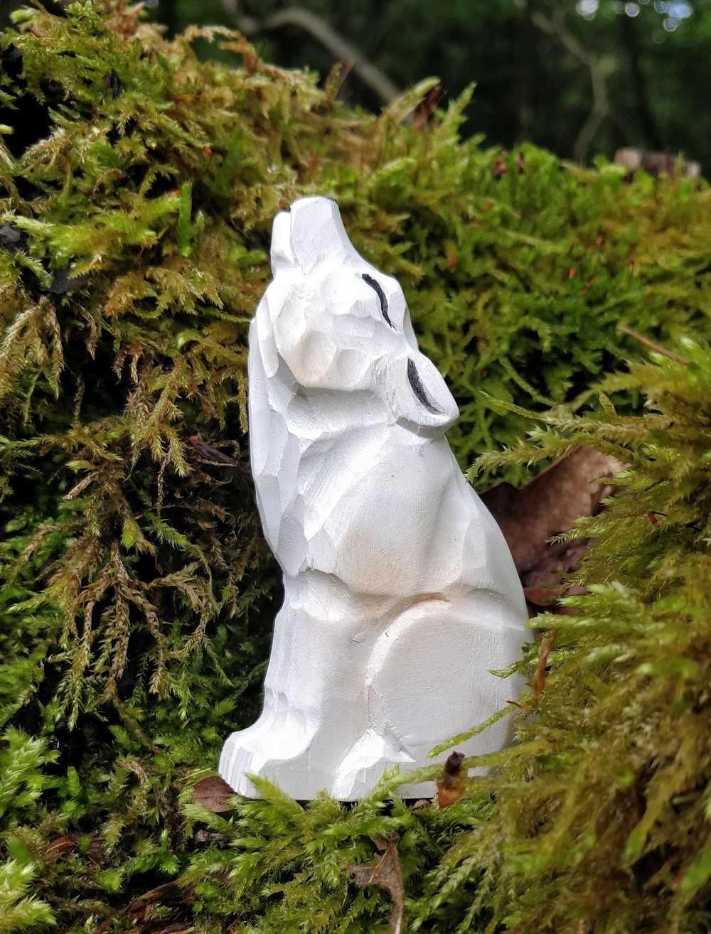 Figurine loup arctique