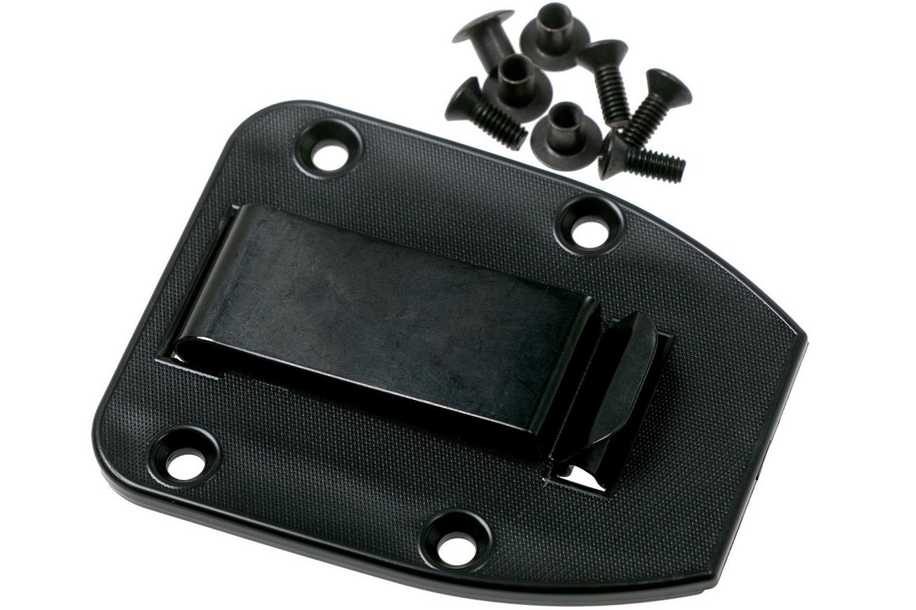 ESEE Izula Black Oxide IZULA-BBO nekmes met zwarte schede   riemclip
