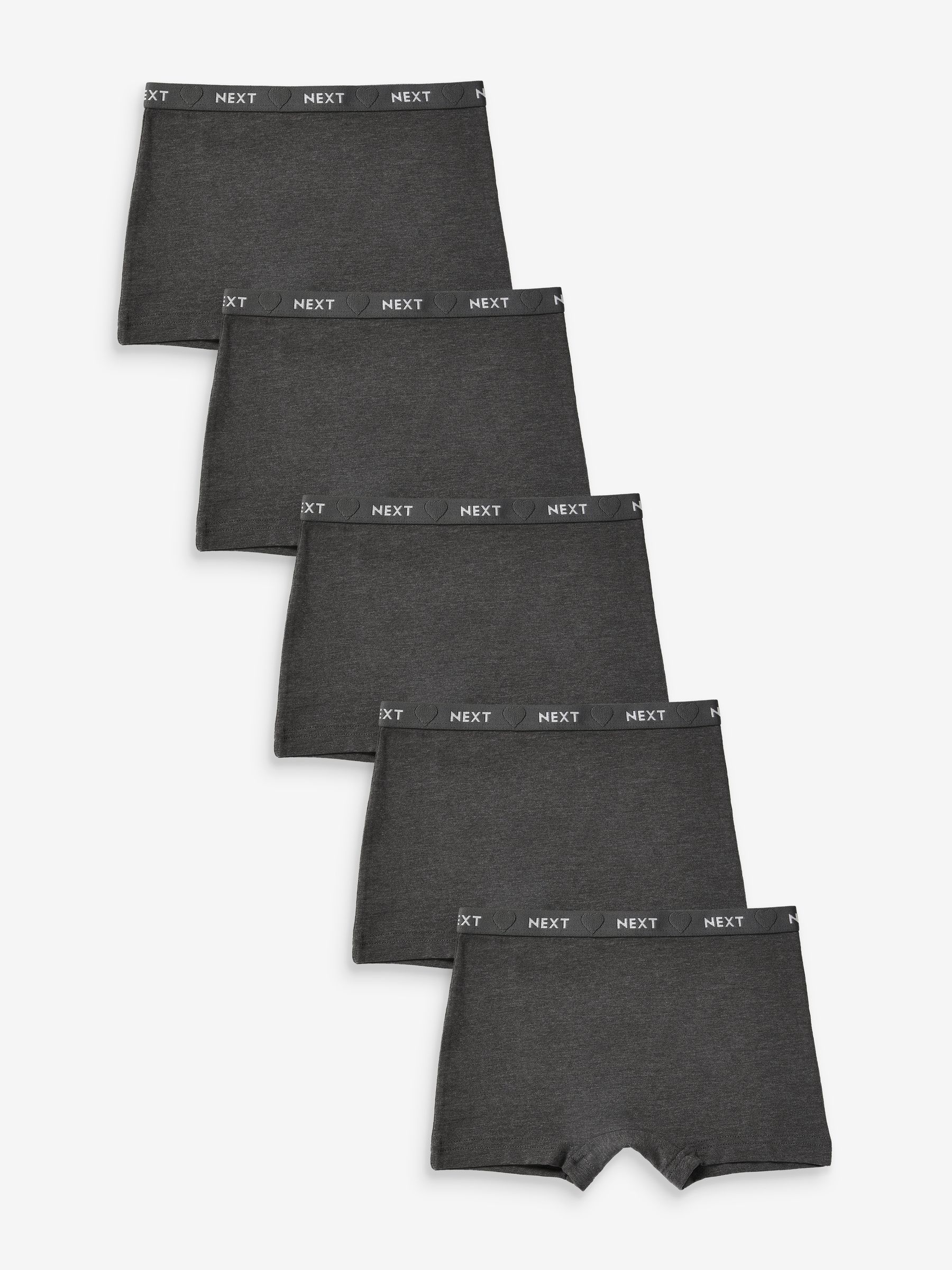 Antraciet - Short Briefs 5 Pack (2-16yrs)