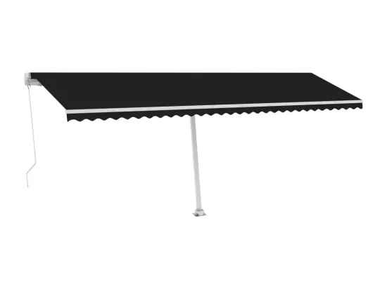 Auvent manuel rétractable sur pied 600x300 cm Anthracite