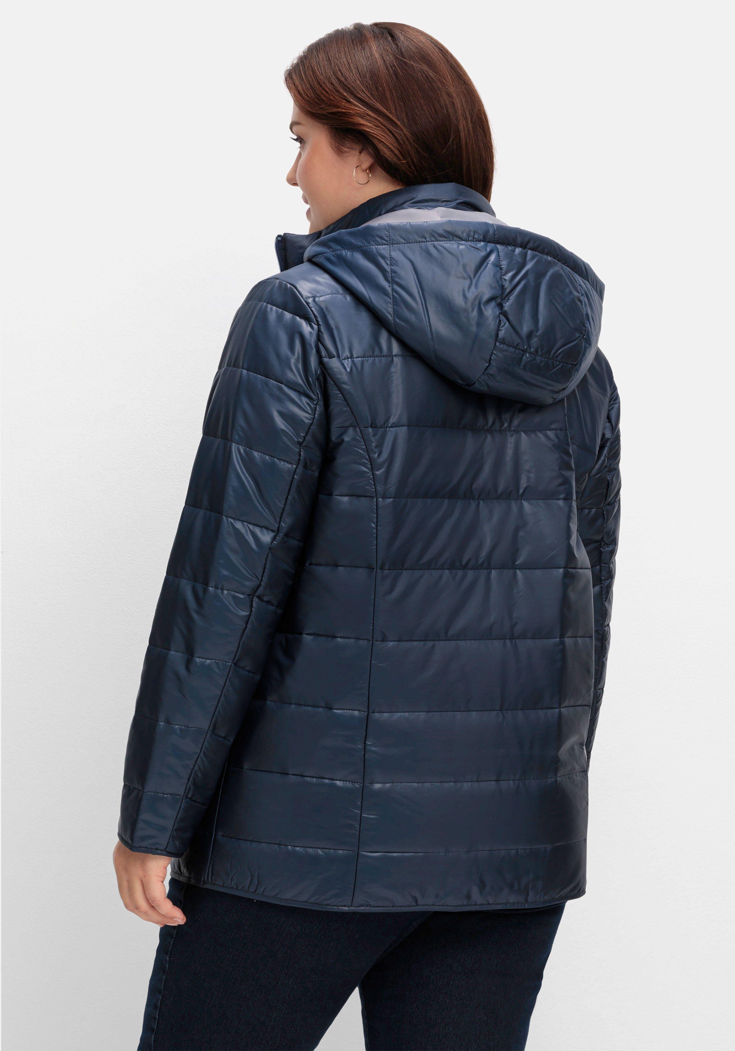 Leicht wattierte Steppjacke mit Kapuze