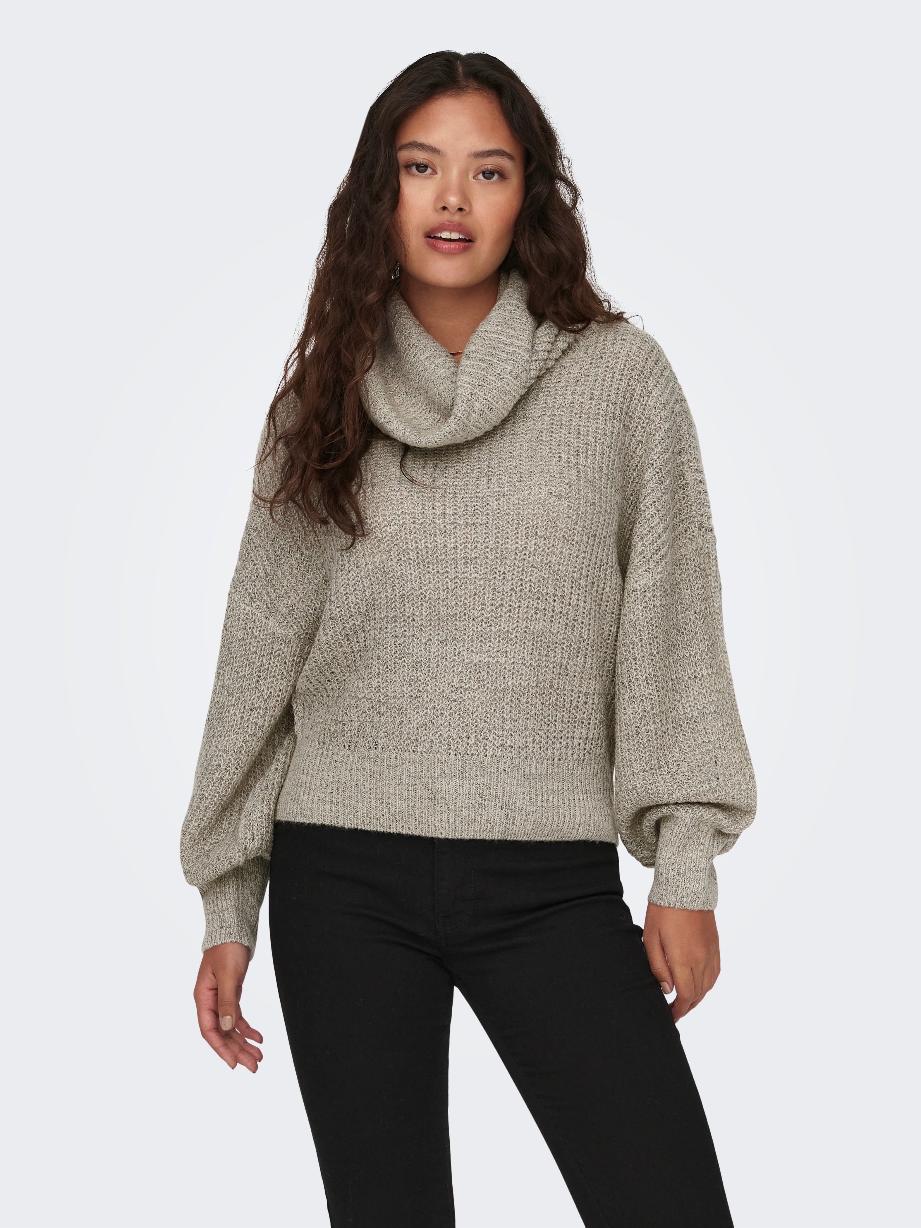 JDYMEGAN Strickpullover Cement