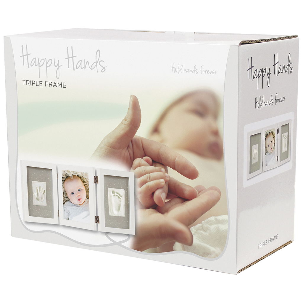 DookyHappy Hands Abdruckset Baby Print Trible Frame