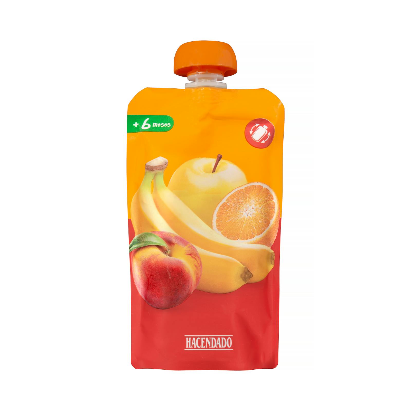 Bouillie de fruits mélangés Hacendado +6 mois