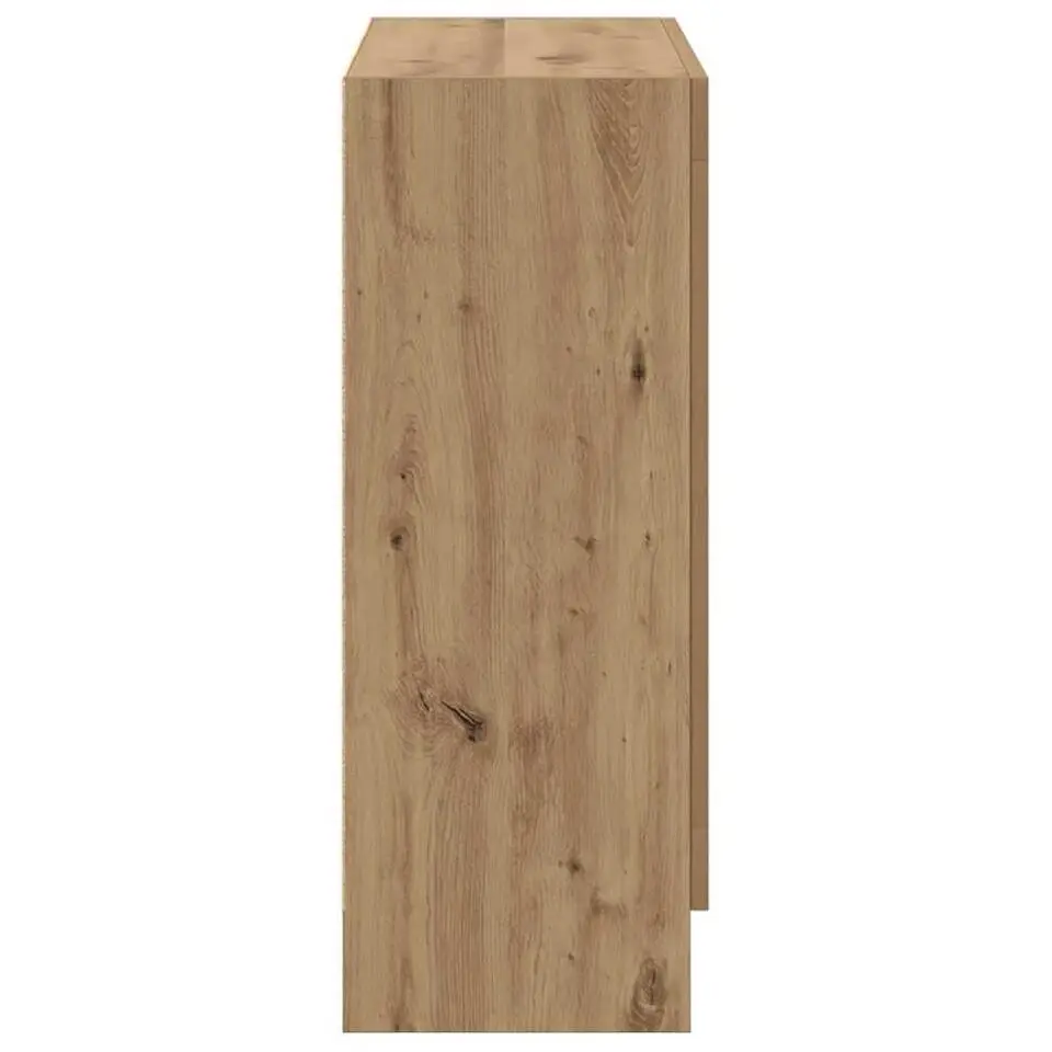 vidaXL - 2-laags Dressoir met 2 deuren - Artisanaal eiken - 82.5x30.5x80 cm
