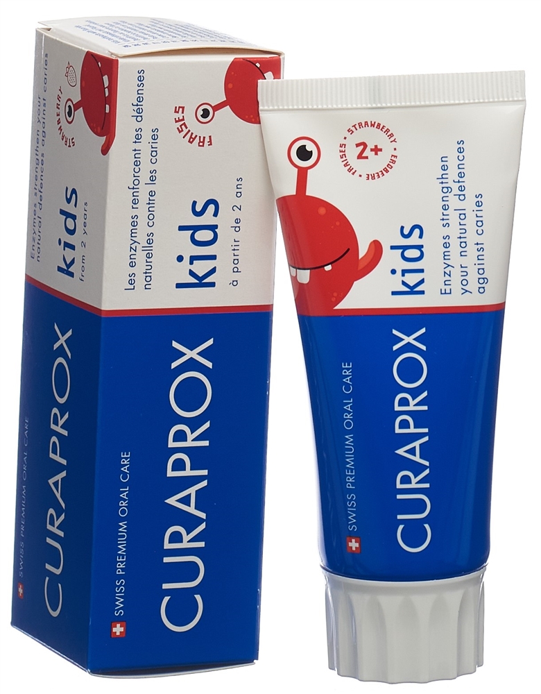 CURAPROX kids Zahnpasta<br>60 ml, Tube, Paste, Erdbeere 950ppm Fluorid