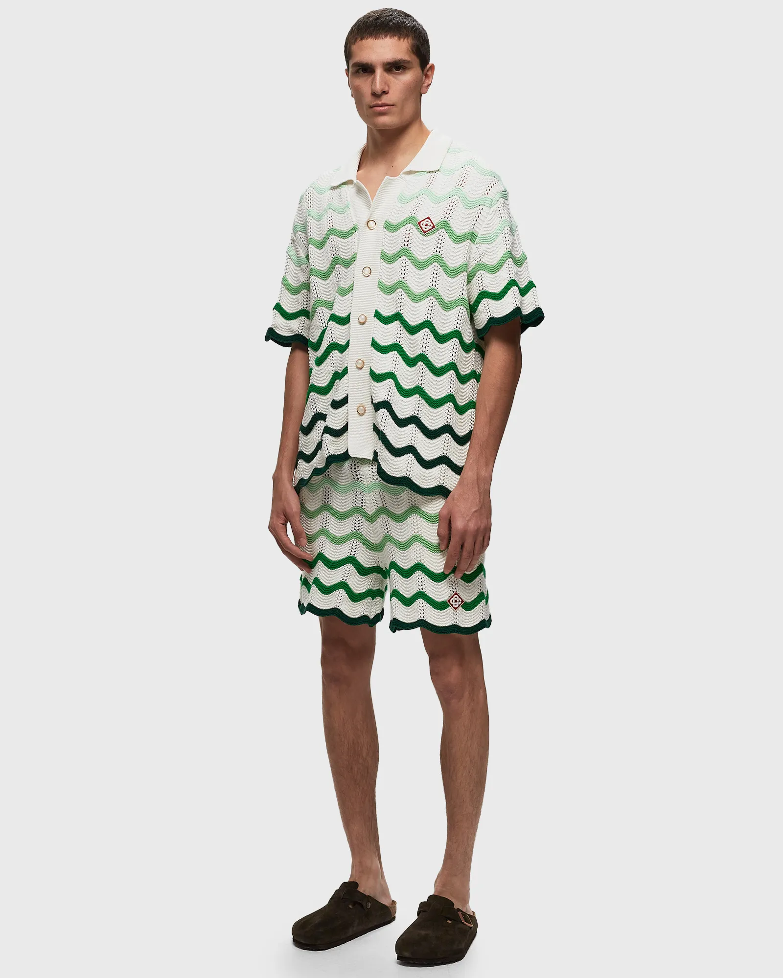 Casablanca GRADIENT WAVE TEXTURE SHORTS