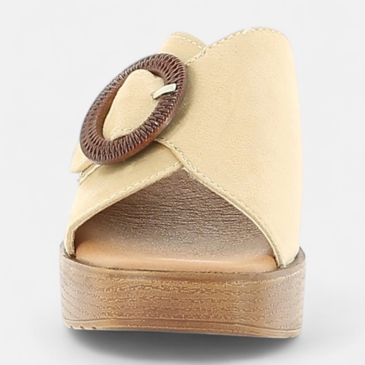 Mules à talon Femme beige