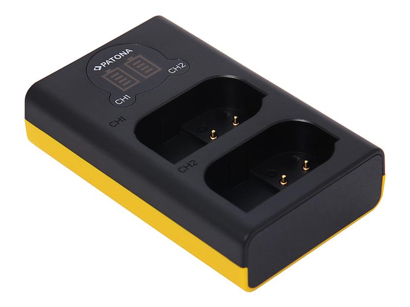 Patona Ladegerät Dual USB – Panasonic DMW-BLK22 USB-Dual-Ladegerät für die Panasonic Akkus DMW-BLK22