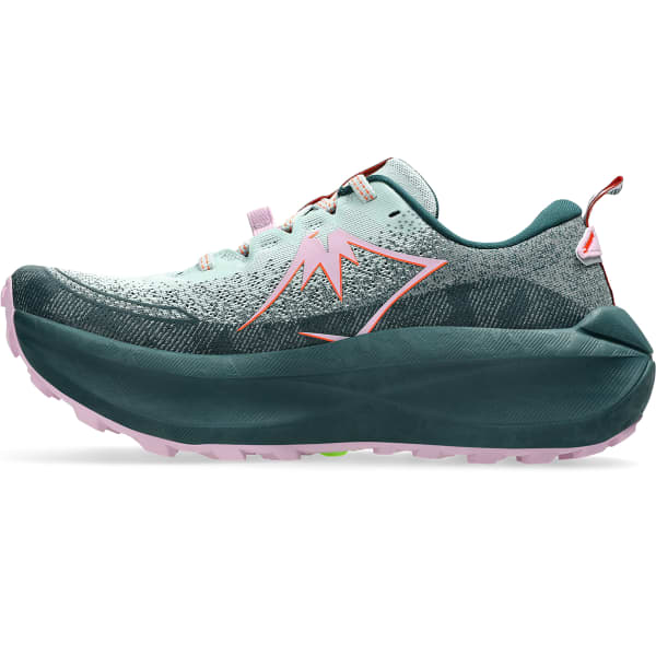 Chaussure trail ASICS TRABUCO MAX 4 W COLD MOSS/NOVA ORANGE