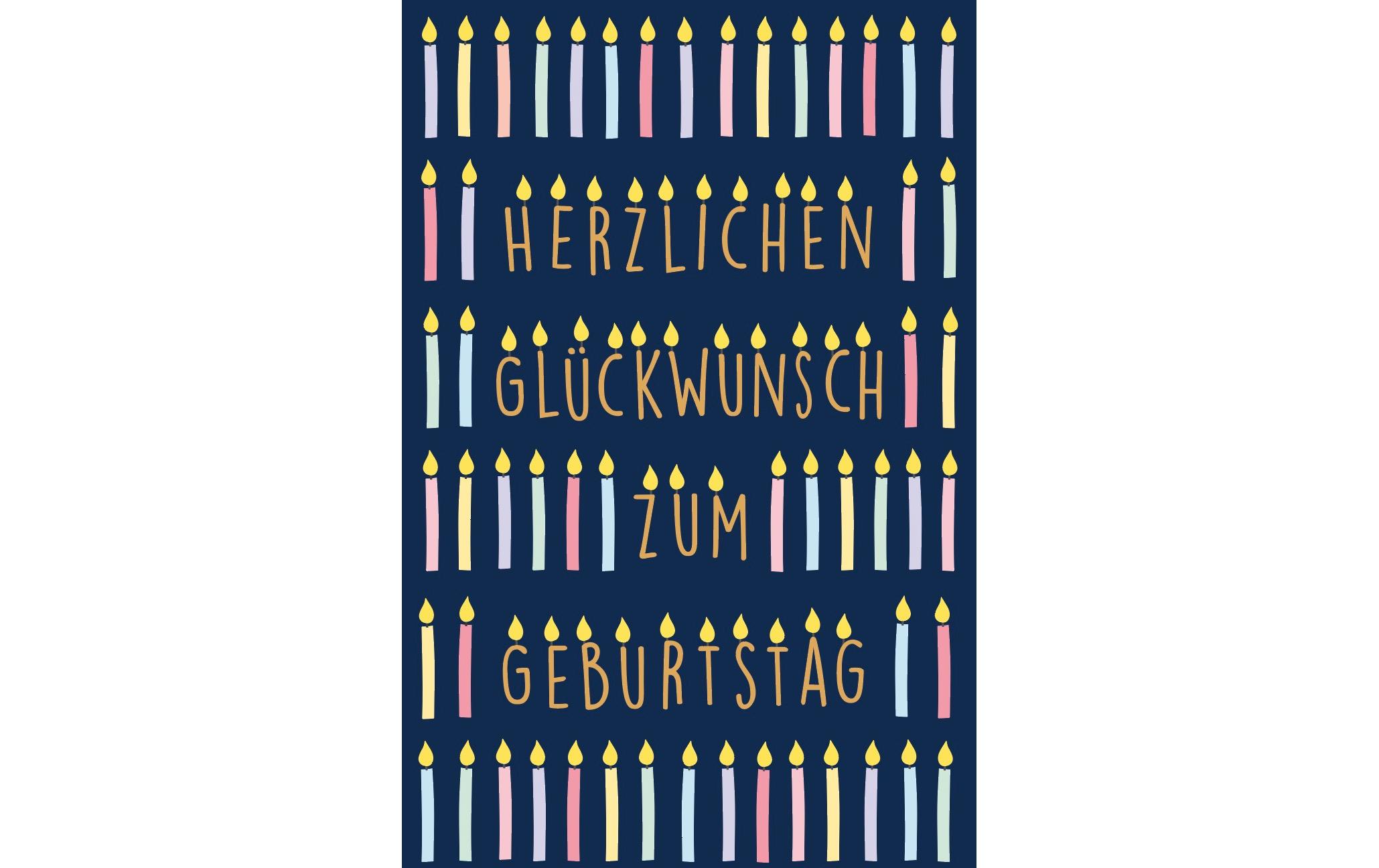 Glückwunschkarte Geburtstag 12.5 x 17.6 cmGlückwunschkarte mit Couvert