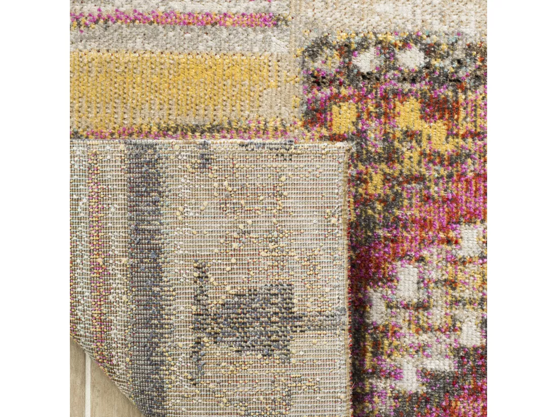 Tapis Taupe & Multi 91 X 152 cm - Leighton