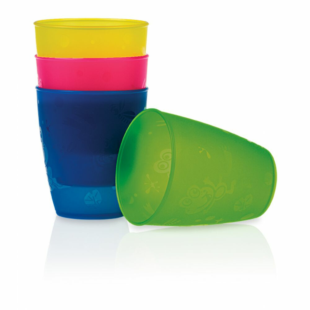 Nuby Open Drinkbeker Set 4 stuks300 ml