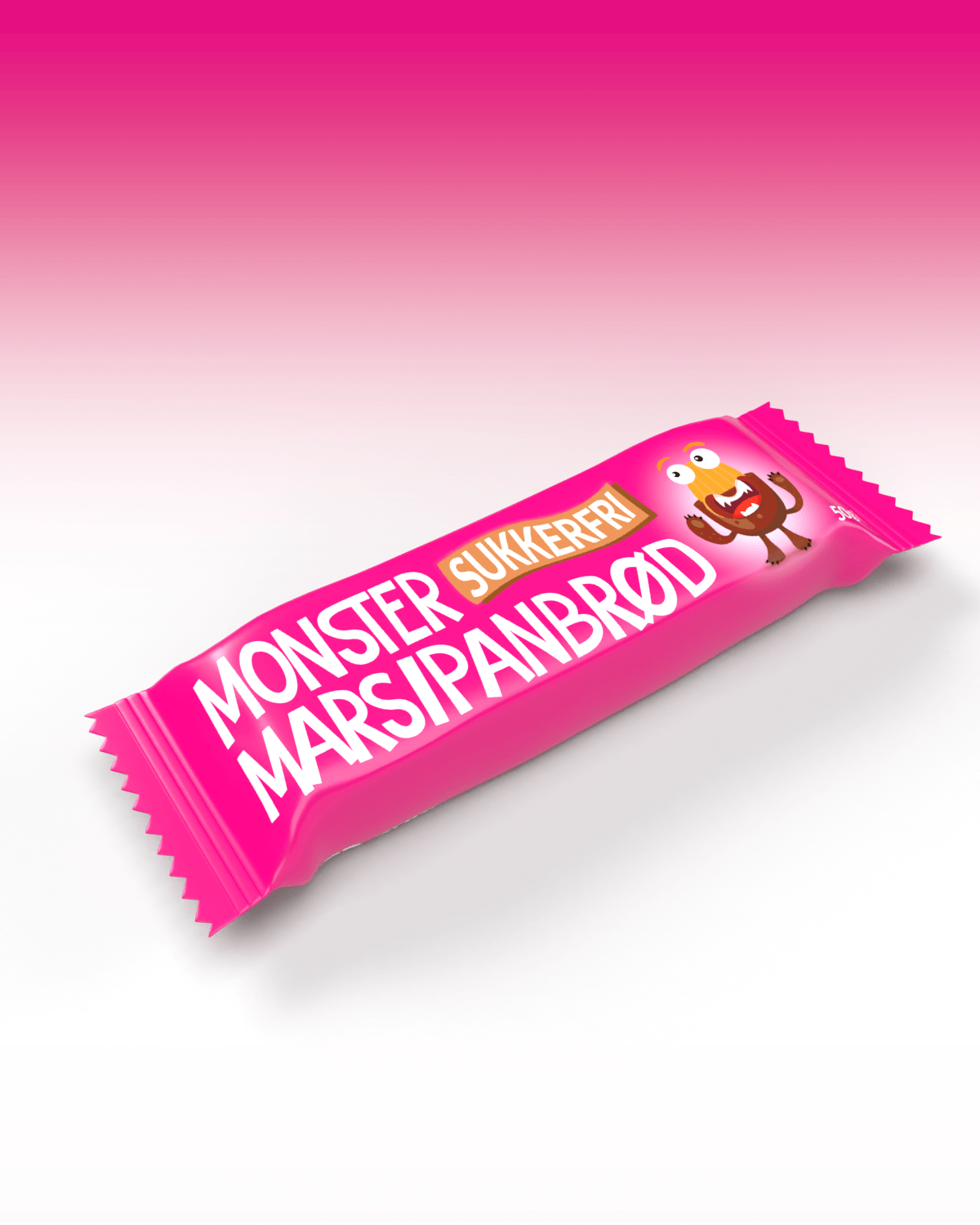 Monster Sukkerfritt Marsipanbrød 12x50g