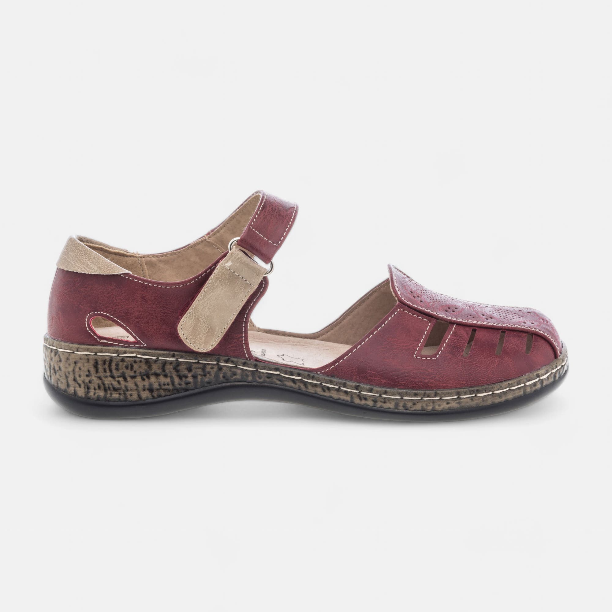 Escarpins quartiers ouverts Femme rouge