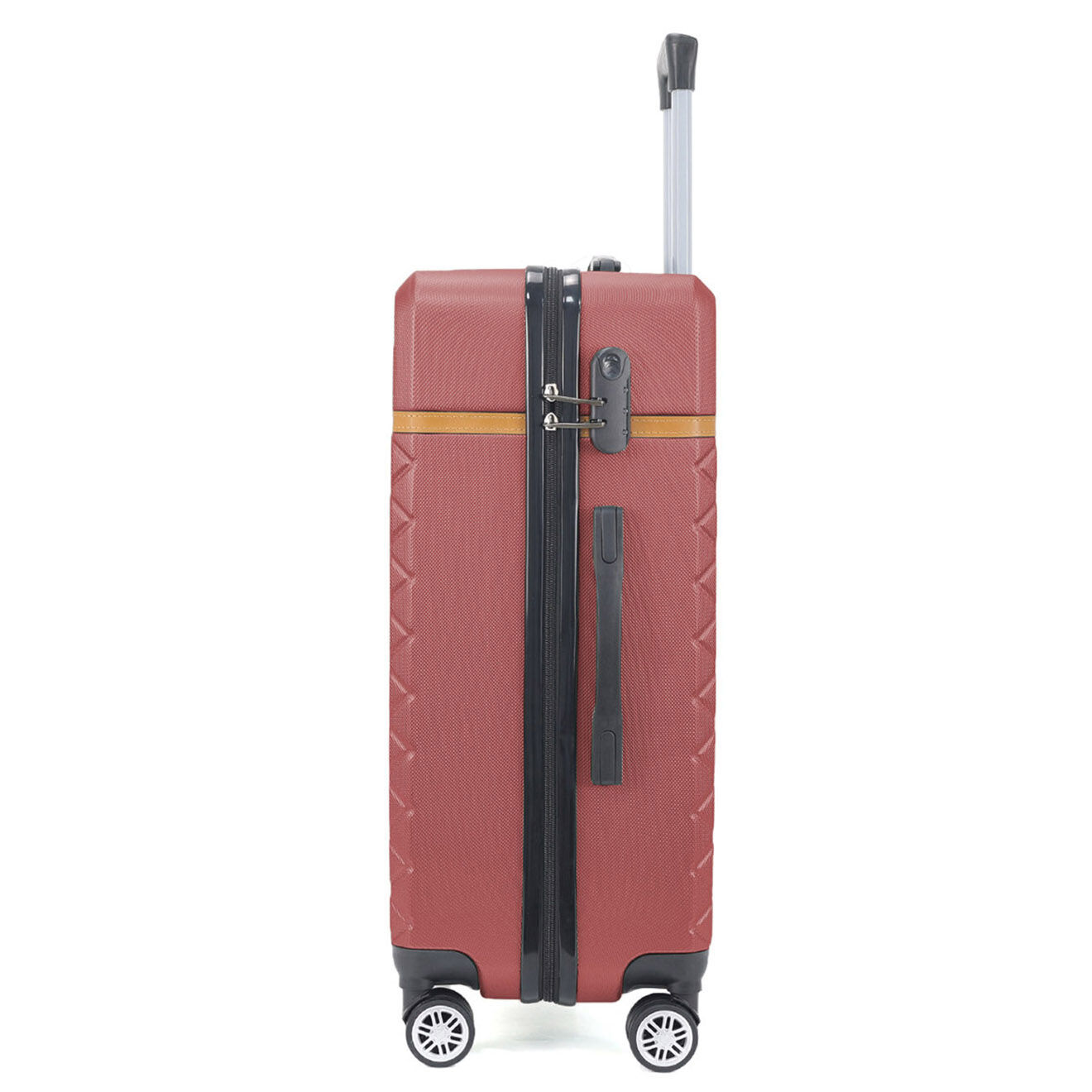 Maison Héritage 2 Valises 4 roues doubles Odeon 55/75 cm rouge bordeaux