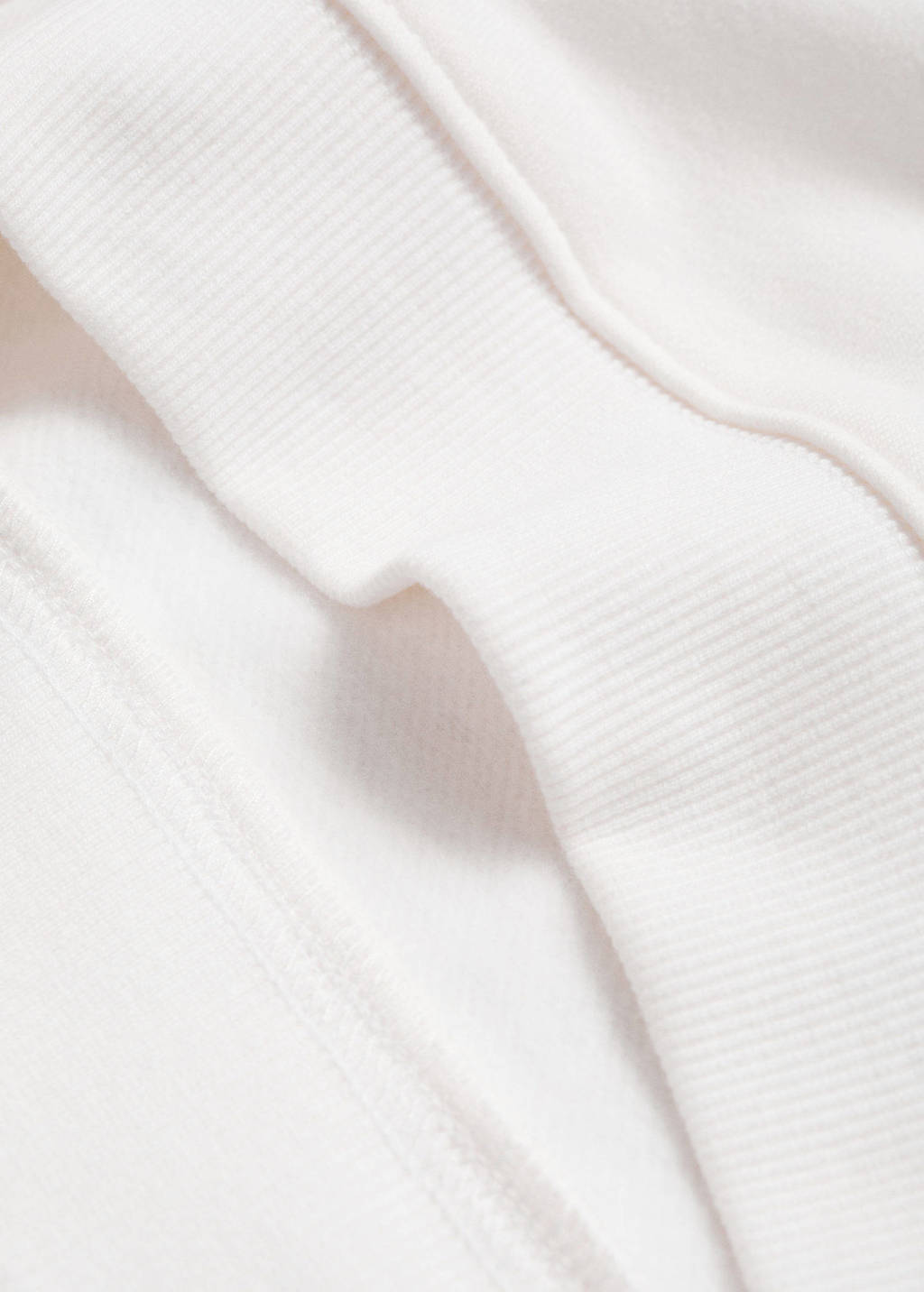 Mango Kids hoodie met tekst wit