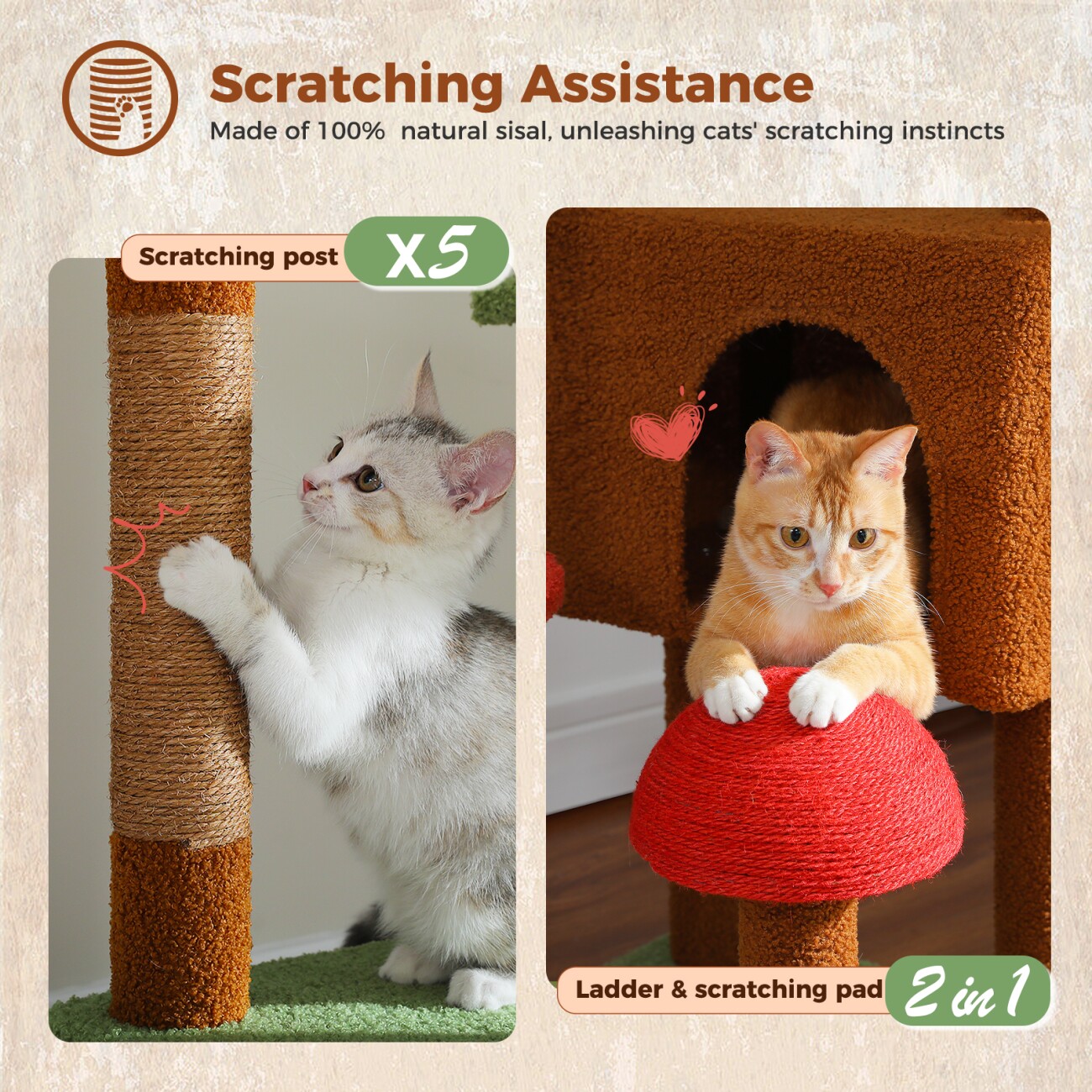 Pawz Road Deckenhoher Katzenbaumturm verstellbar