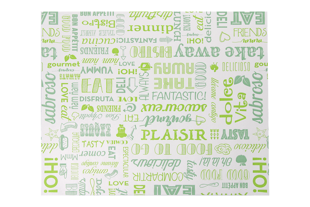 Vetvrij papier 31x38cm groen parole BIO