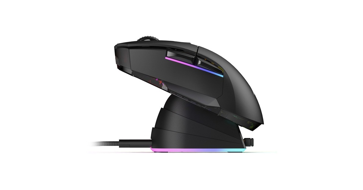 SharkoonSKILLER SGM50W gaming muis  (Zwart, 400 - 6400 dpi, RGB leds)
