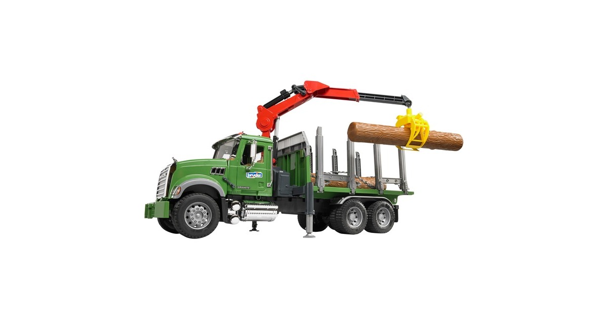 bruderMACK houttransport truck Modelvoertuig  (02824)