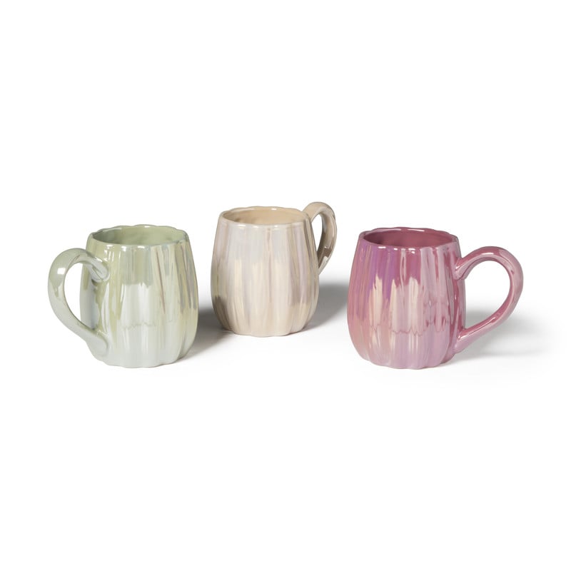 Mok Pearl - groen - 12.5x9x8.5 cm