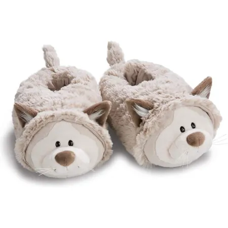NICI Hausschuhe Schneekatze Junge Größe 38-41
