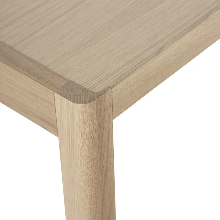 Muuto - Workshop Esstisch, 200 x 92 cm, Eiche / Linoleum warm grey