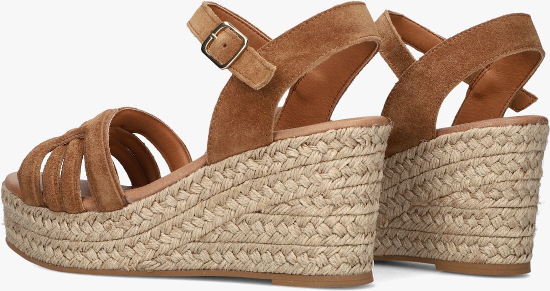 bruine notre-v sandalen met hak as-14372