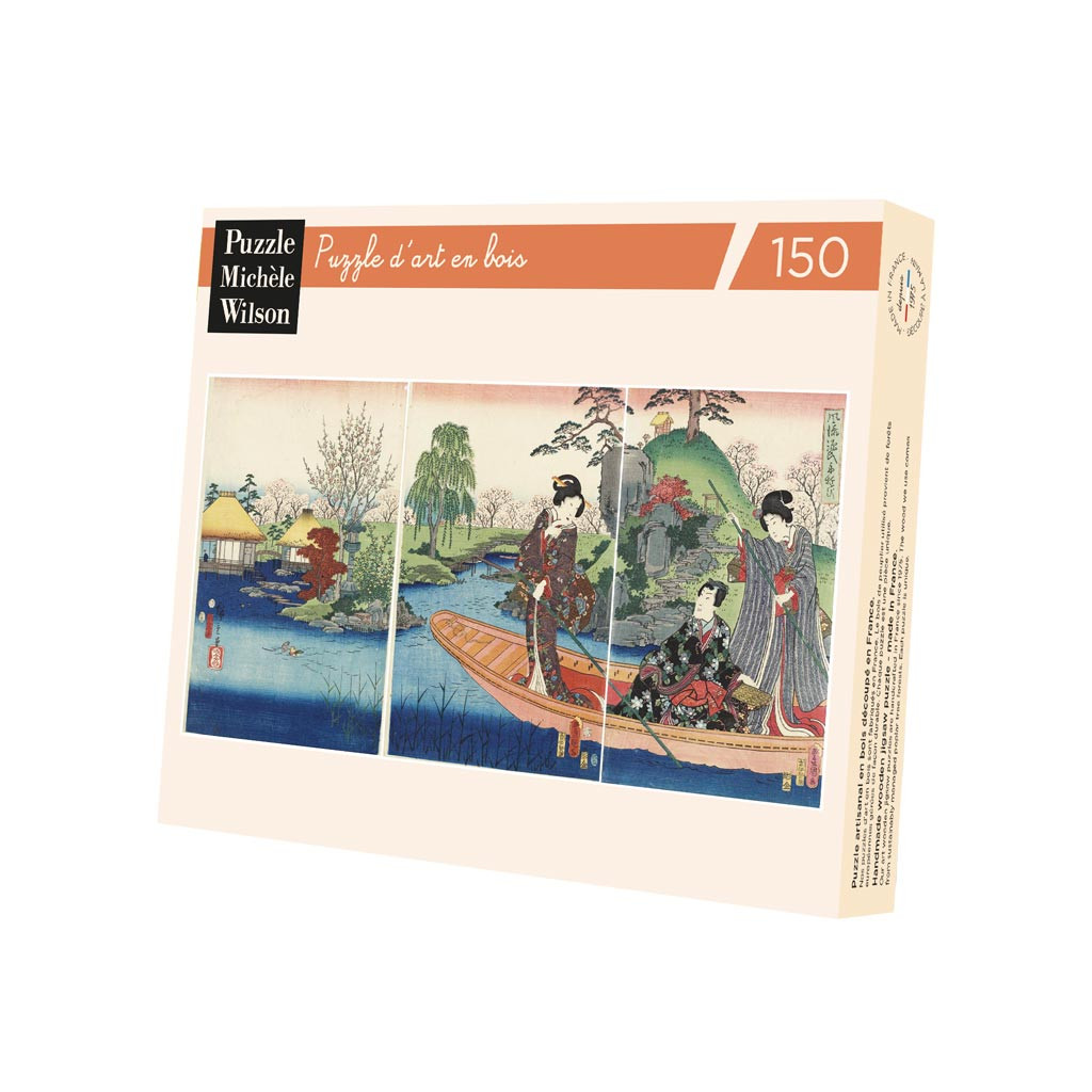 Puzzle - Utagawa Kunisada - La Barque - 150 Pièces