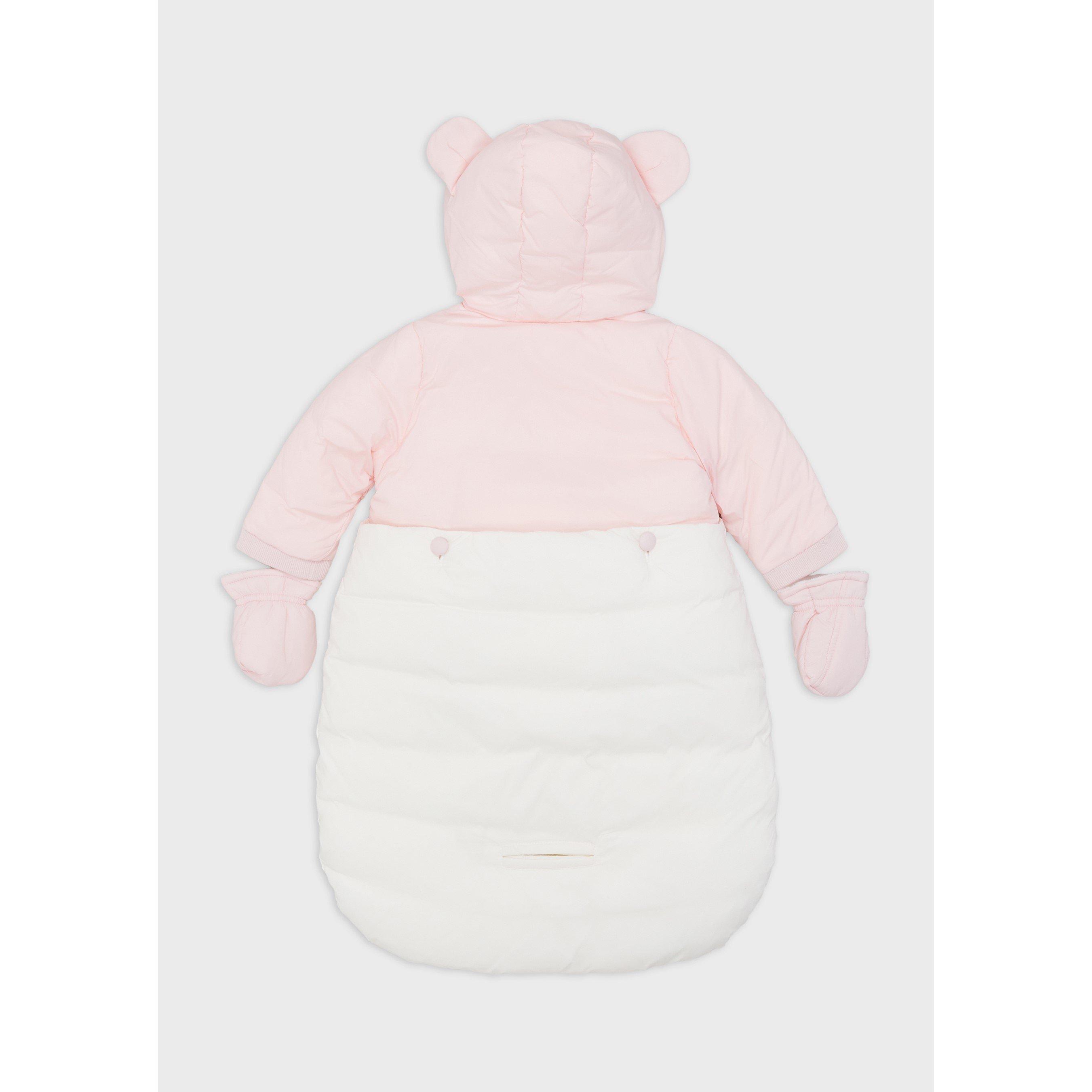 Emporio Armani Pramsuit with mittens and hat Babies