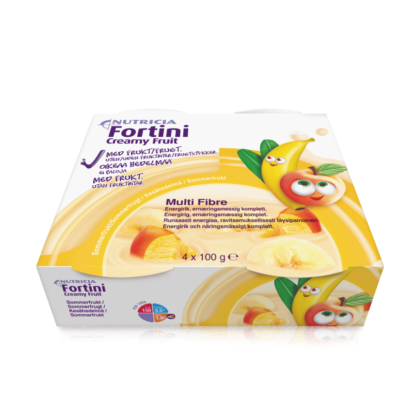 Fortini Creamy Fruit fruktkrem sommerfrukt 4x100 g