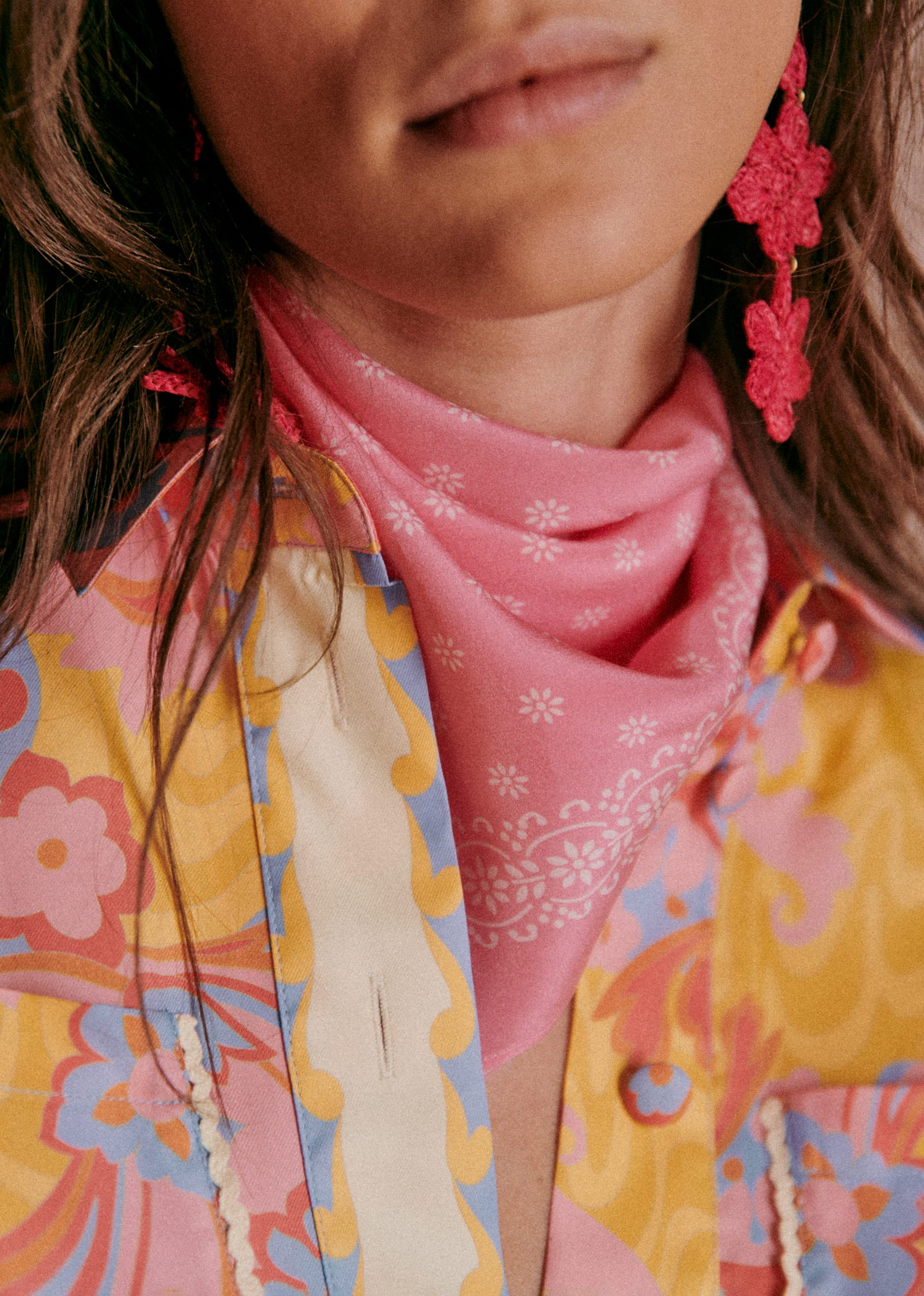 Foulard Cleopatra - Rose - LES COMPOSANTES/DÉCOUVRIR 5906747