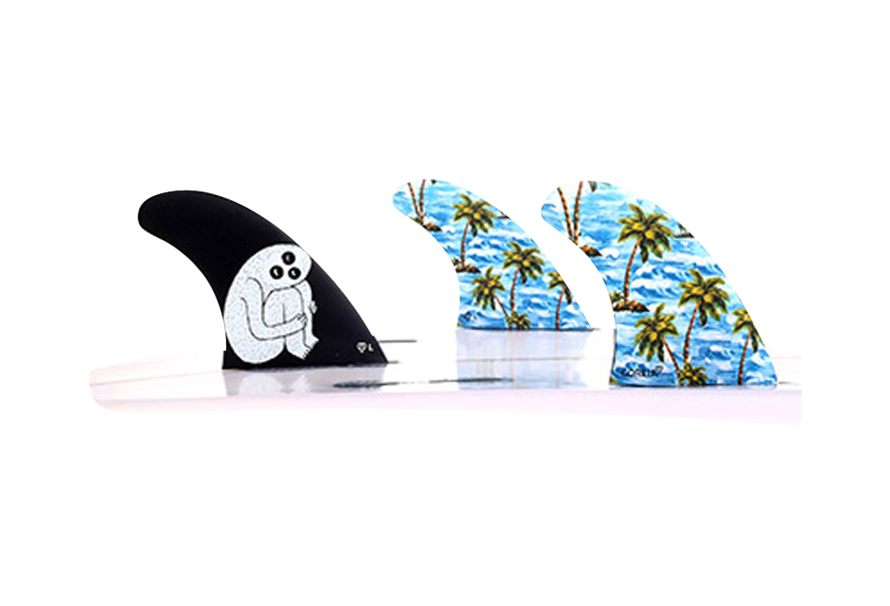 Gorilla FCS II Sloth palm Trend Shank Large  Tri Fins