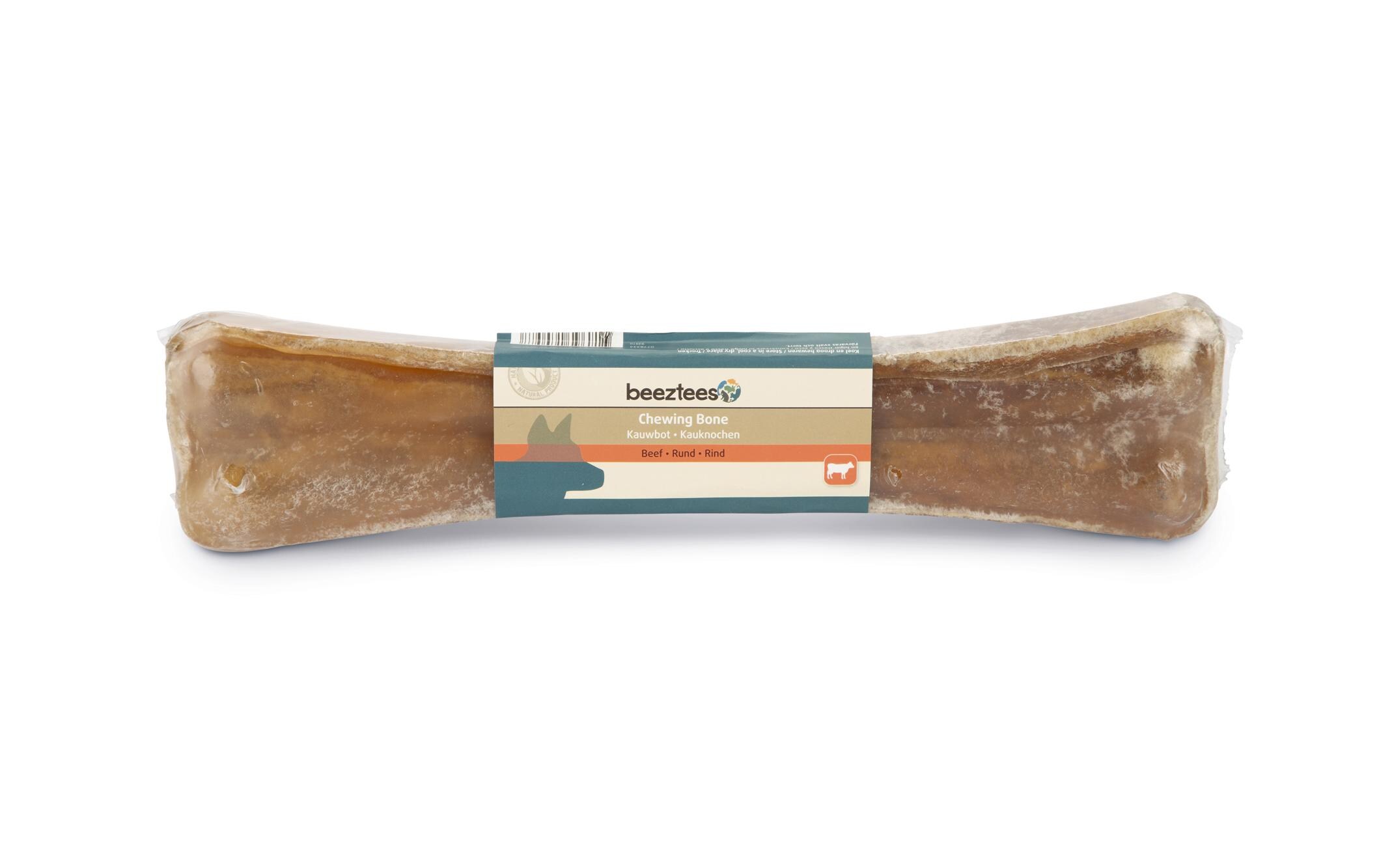 Kauknochen Rinderhaut, 31 cm, 1 Stk.Kauspass für Hunde