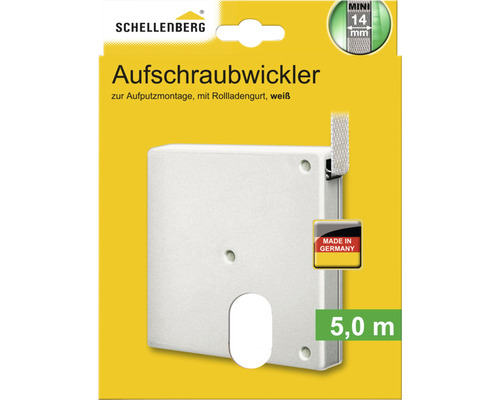 Schellenberg Mini 50702 opschroefbare opwinder, wit