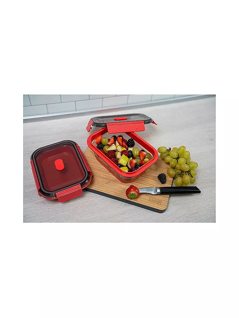 LURCH Frischhaltebox Silikon 0,8l Frozen-Pink pink