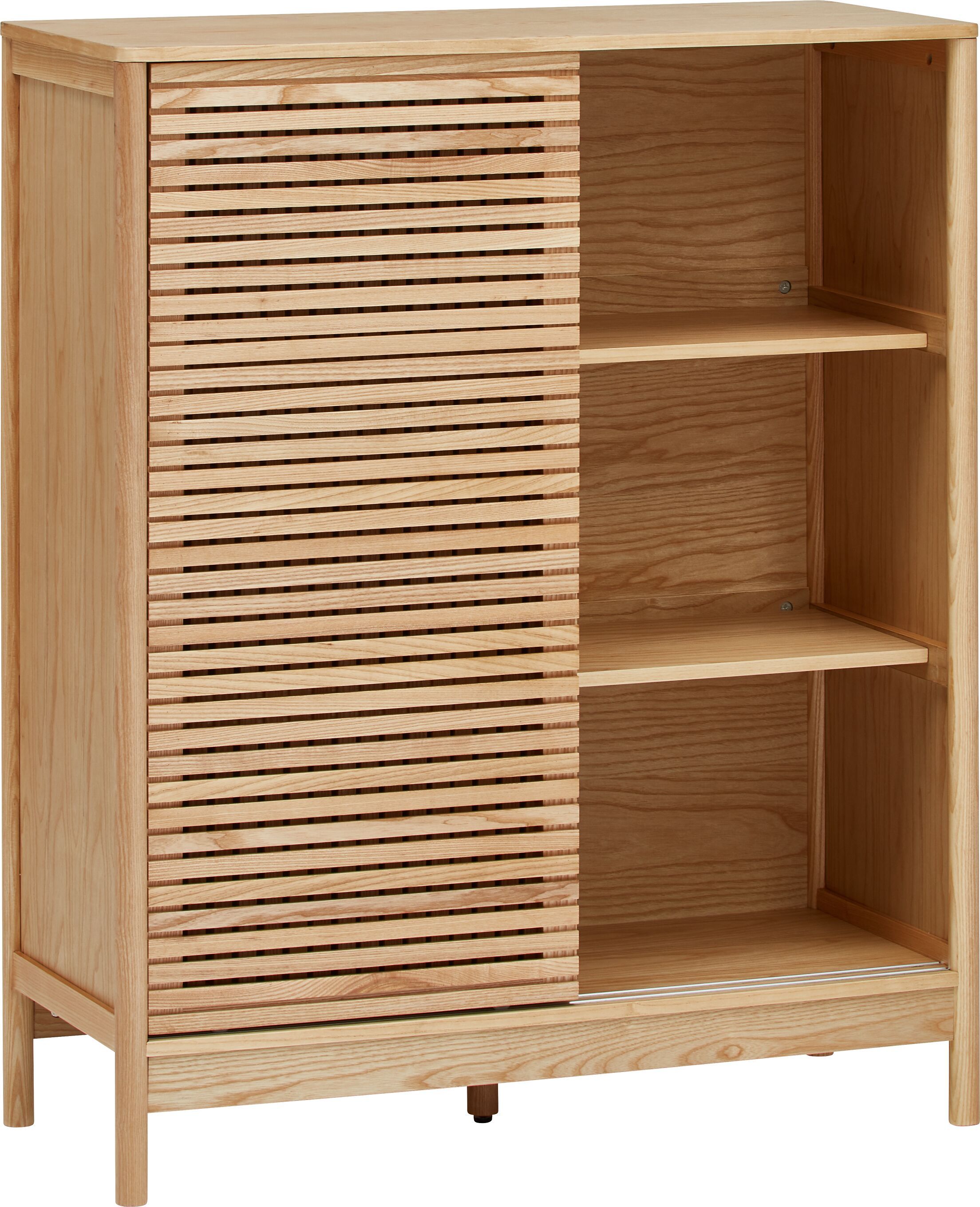 FRANCOISE Kommode - Esche / B: 100.0 cm x T: 40.0 cm x H: 120.0 cm