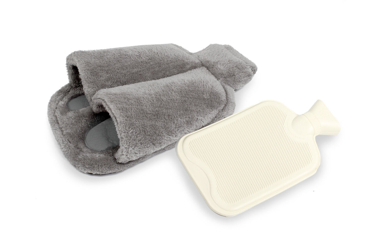 Vital Comfort Fuß-Wärmflasche mit sanftem Fleece-Bezug