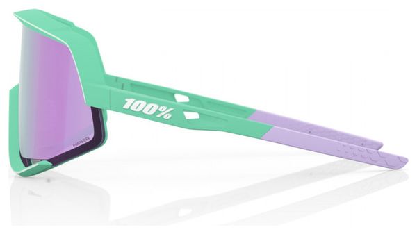 Lunettes 100% Glendale Soft Tact Vert - Verre HiPer Miroir Violet